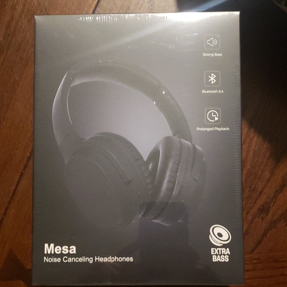 Black Noise Canceling Over-Ear Headphones